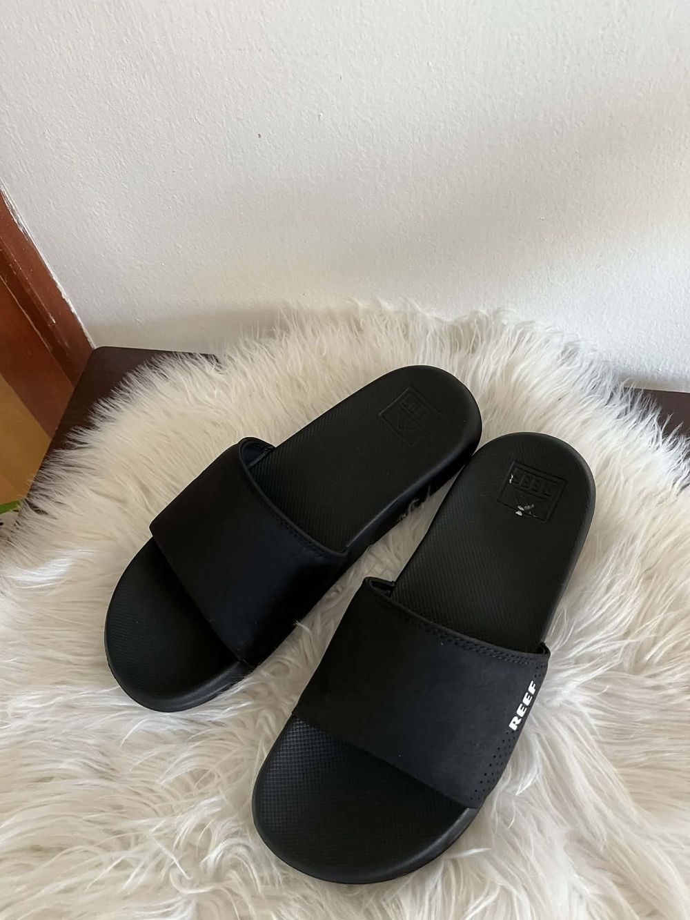 Reef Black Slide Sandals - Classic Men,S Slides